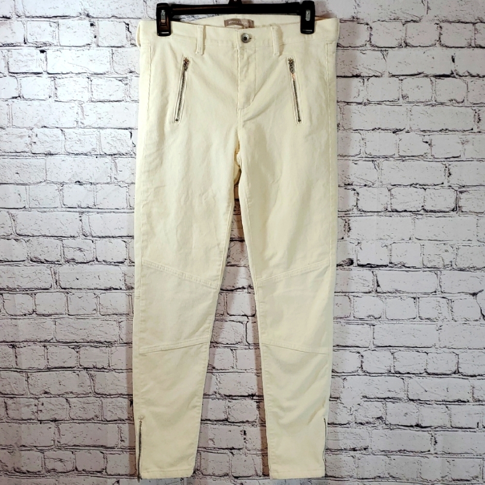 Banana Republic Cream Corduroy Pants Size 28 EUC